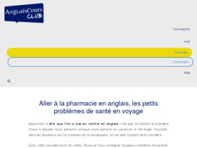 Anglais - A la pharmacie