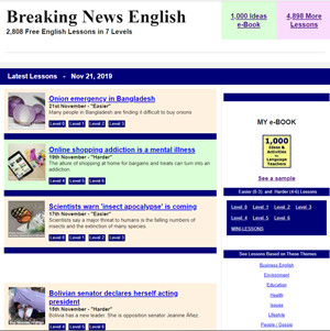 Breaking news english