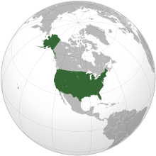 Location of the United States